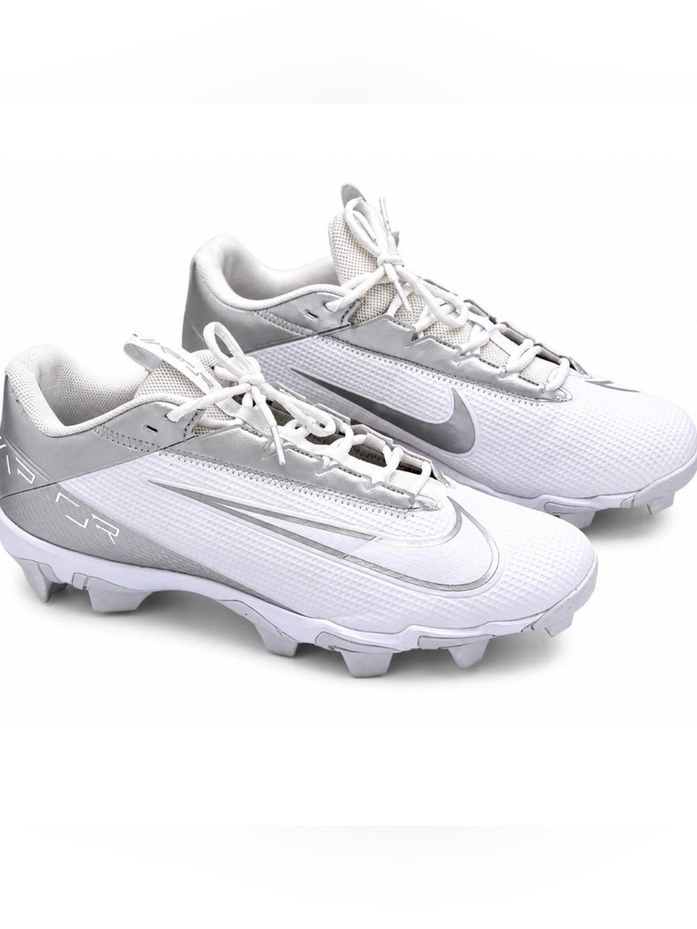 Nike Vapor Edge Shark 2 White Silver Mens US 12 Football Cleats DH5088-102
